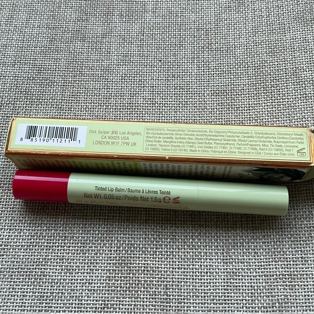 NEW LipGlow Tinted Lip Balm color RUBY Pixi by Petra NIB